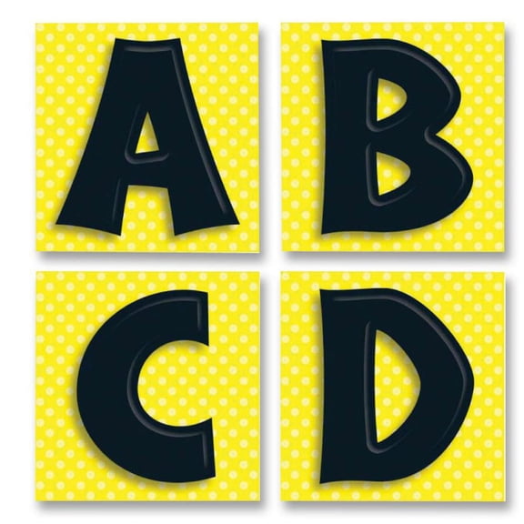 Carson-Dellosa Publishing Quick Stick Letters Set, 45 Pieces, Black