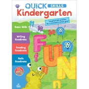 Carson Dellosa Quick Skills Kindergarten Workbook Grade K 80 pages, 1 sheet stickers