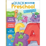 Carson Dellosa Quick Skills Preschool Workbook Grade PK-l 80 pages, 1 sheet stickers