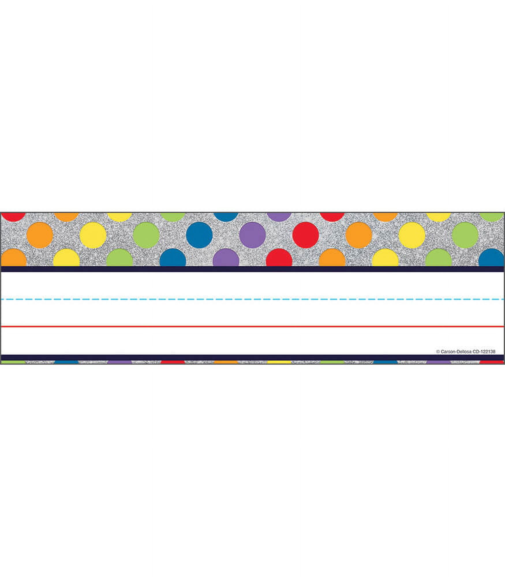Carson Dellosa Rainbow Dots on Glitter Name Plates (36 deskplates ...