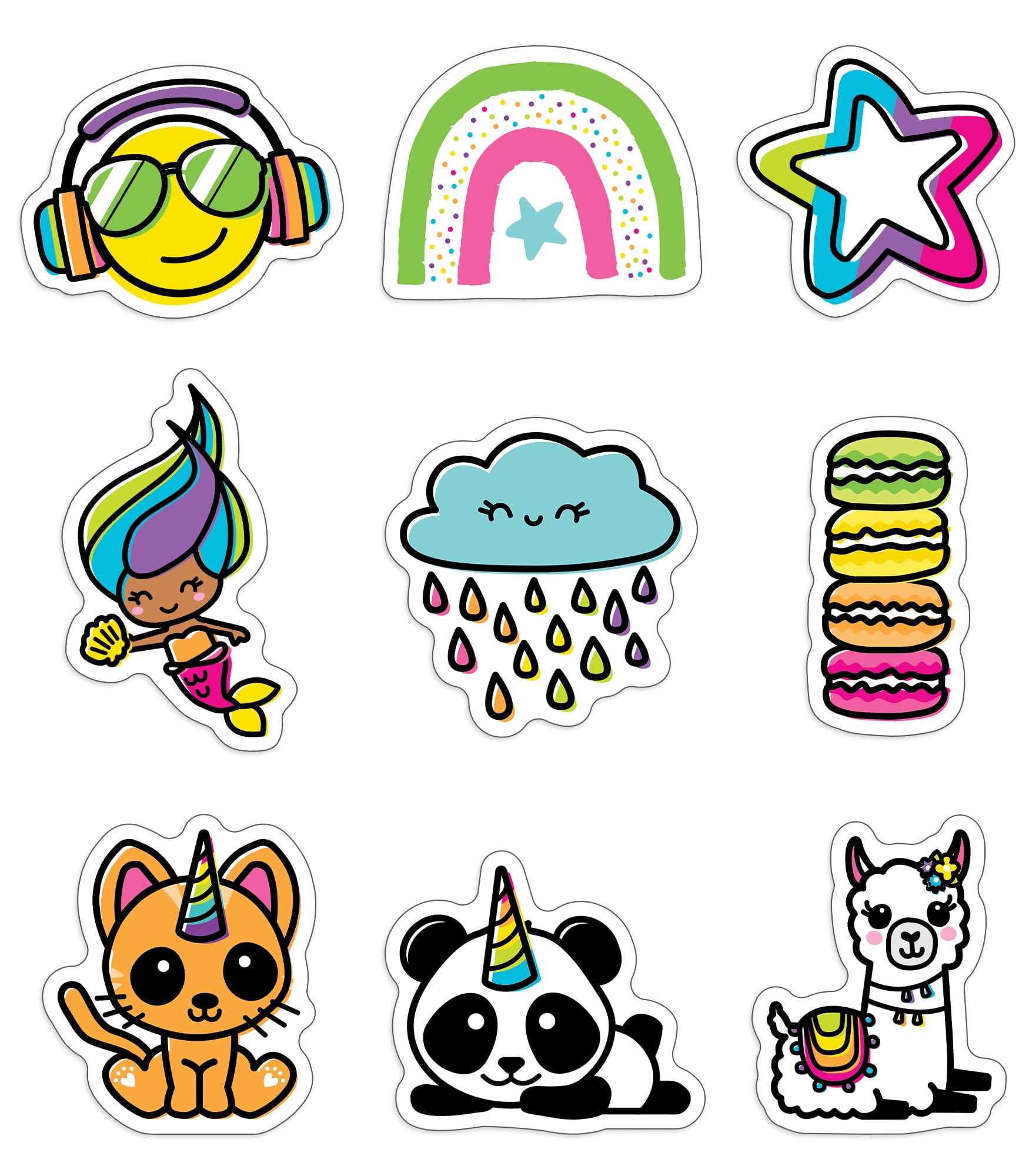 Carson Dellosa Rainbow Fun Mega Pack Cutouts (150 cut-outs) - Walmart.com
