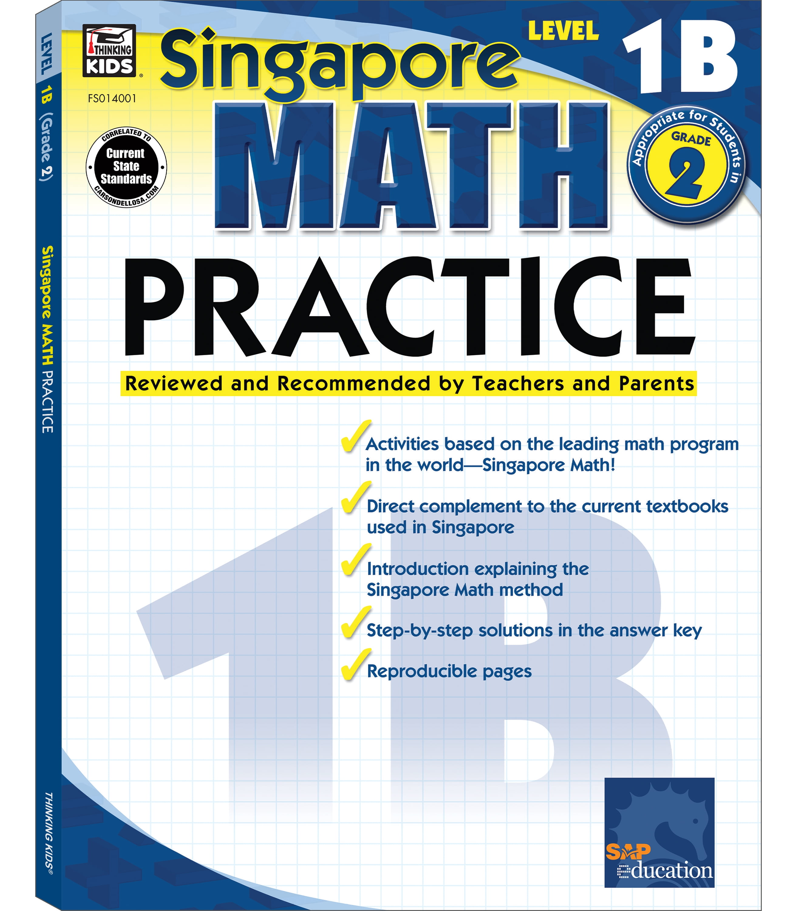 SINGAPORE ASIAN PUBLISHERS; CARSON DELLOSA EDUCATION Math Practice, Grade 2