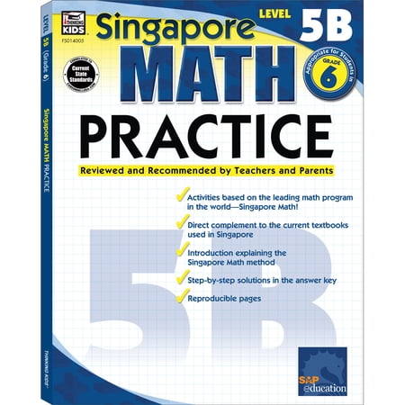 Singapore Math Math Practice, Grade 6: Volume 14, (Paperback)