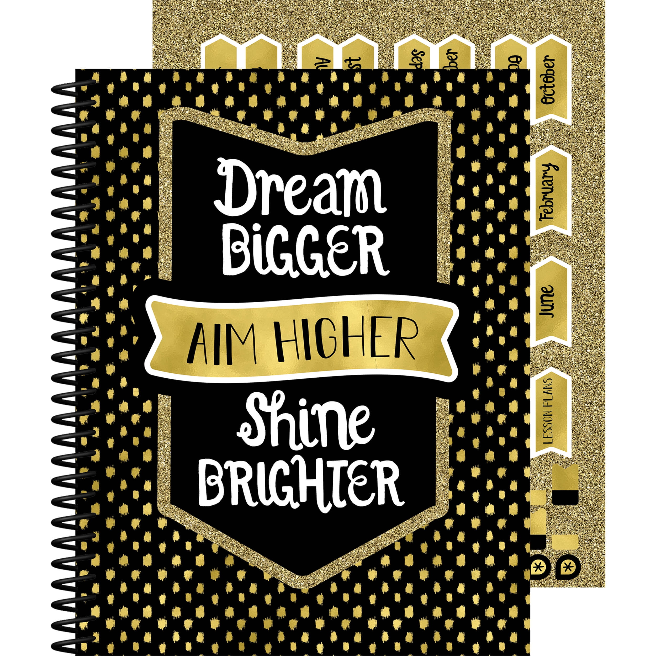 Carson Dellosa Sparkle + Shine Teacher Planner (128 pages, 46 stickers)