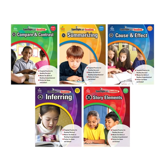 Carson Dellosa Spotlight on Reading Grades 5-6 Resource Book Bundle Grade 5-6