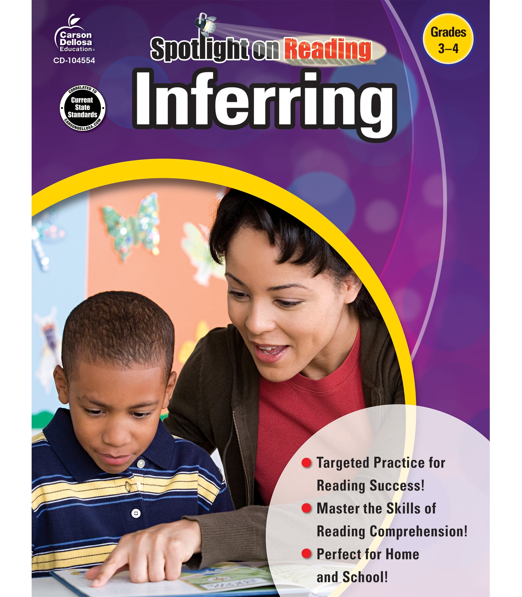 Carson Dellosa Spotlight on Reading Inferring Resource Book Grade 3-4 ...