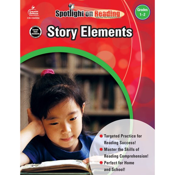 Carson Dellosa Spotlight on Reading Story Elements Resource Book Grade 1-2 (48 pages)