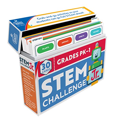 Carson Dellosa Stem Challenge, Jr. Learning Card Kit, 30 HandsOn
