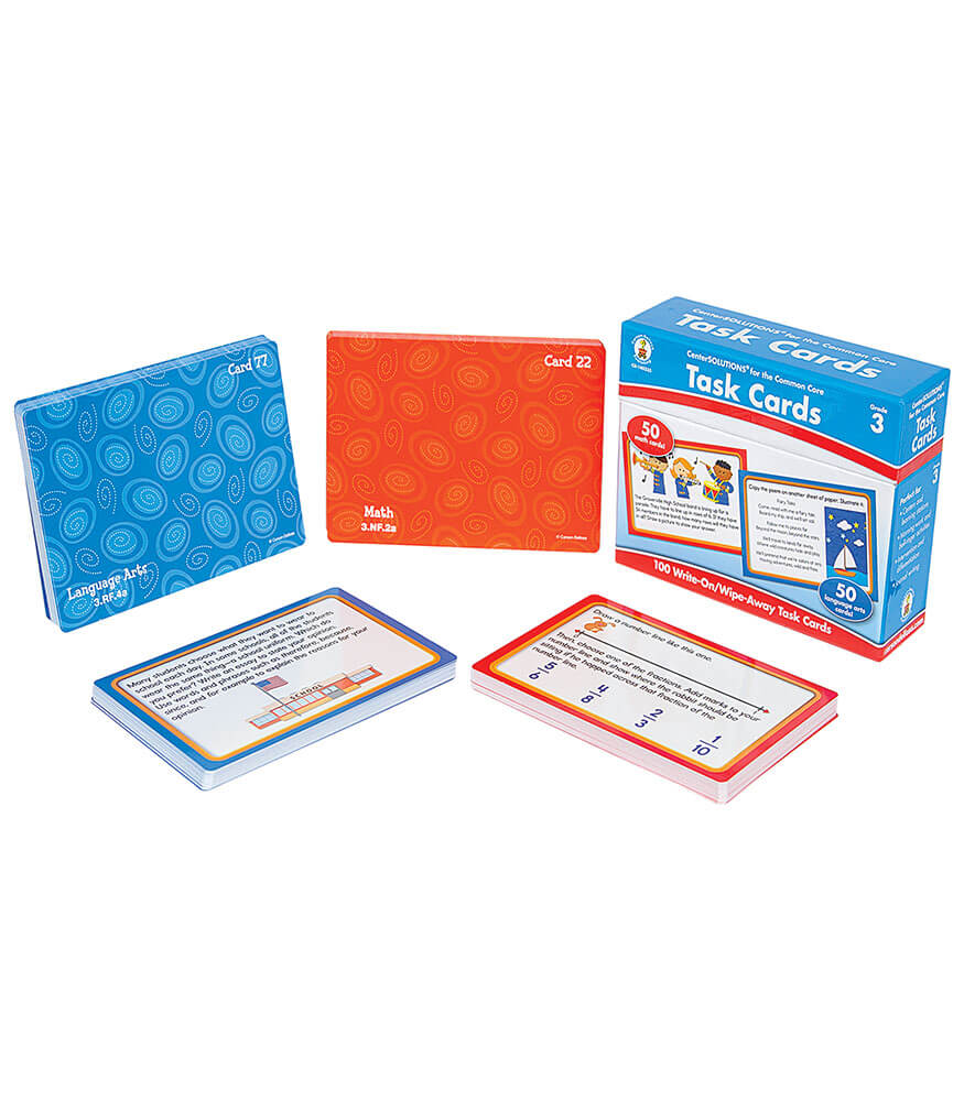 Carson Dellosa Task Cards Learning Cards (100 Task Cards) Grade 3 ...