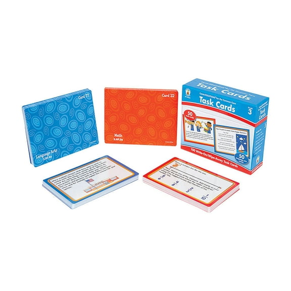 Carson Dellosa Task Cards Learning Cards (100 Task Cards) Grade 3