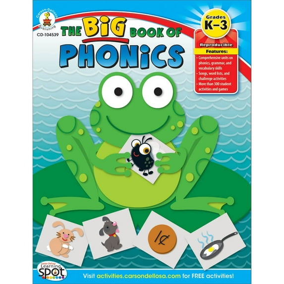 Carson Dellosa The Big Book of Phonics Resource Book (352 pages)