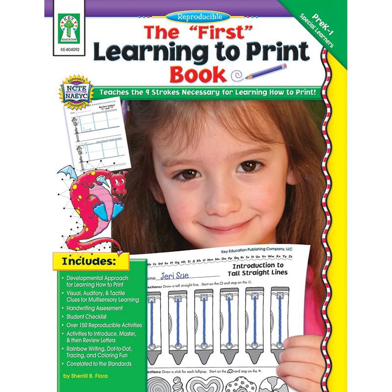Carson Dellosa The First Learning To Print Book Gr Gr Pk-K 804092 ...