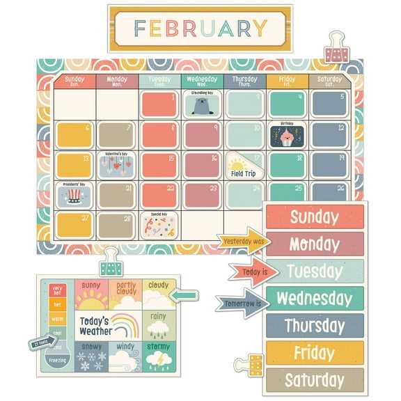 Carson Dellosa We Belong Calendar Bulletin Board Set (137 pieces)