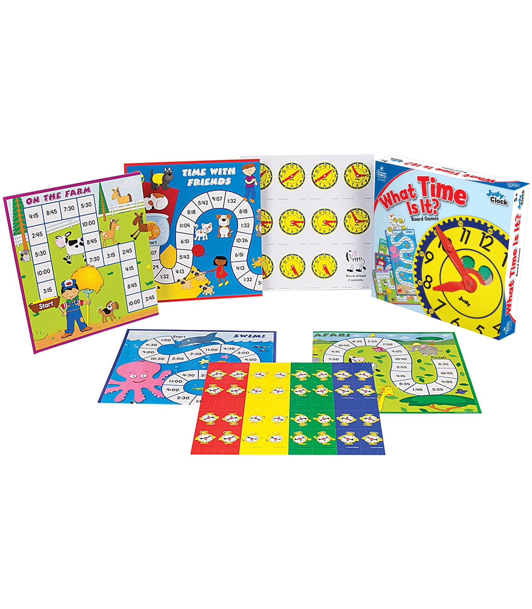 Carson Dellosa What Time Is It? Board Game