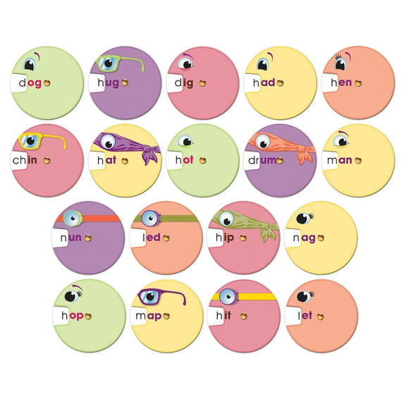 Carson Dellosa Word Wheels: Word Families Language Arts Manipulative (18 word wheels) Grade K-2