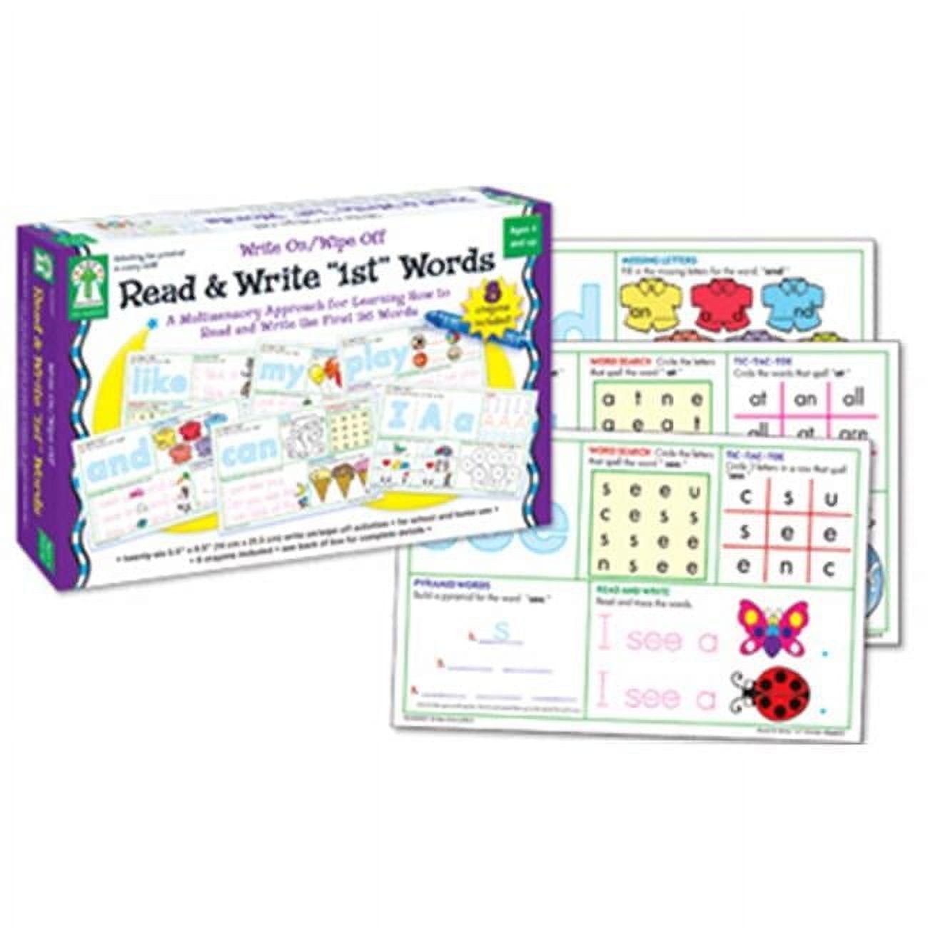 Carson Read Carson Dellosa Write On-Wipe Off Read & Write 1St- First Words Ages 4 ...