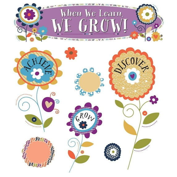 Carson-Dellosa You-Nique When We Learn, We Grow! Mini Bulletin Board Set, Multicolor, Grades K-5