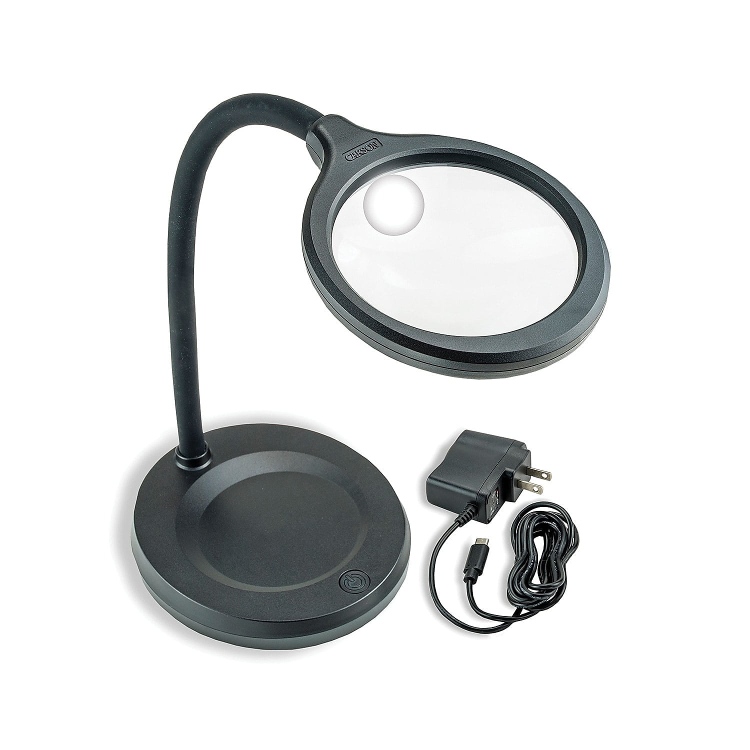 Carson DeskBrite™ 300 COB LED 2x Magnifying Glass with Light, Desk Lamp Magnifier (LM-30)