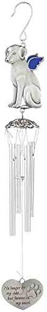 Carson Dog Pewter Outdoor Decorative Wind Chimes