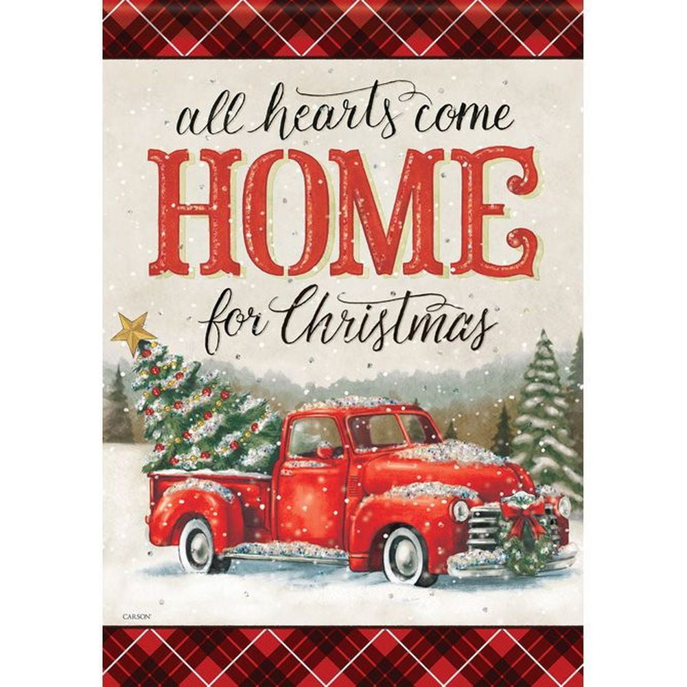 Carson Double Sided Garden Flag - All Hearts Christmas, Size - 12.5