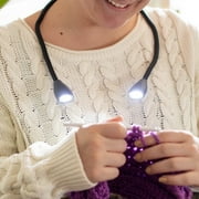 Carson Dual Headed COB LED Adjustable Gooseneck Neck Light with Two Brightness Settings - Perfect for Crafters and Hobbyists