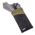 thumbnail image 1 of Carson Eyeglass Pouch, Black & Olive Protective Case for Glasses & Sunglasses Neoprene with Microfiber Cloth, 1 of 4