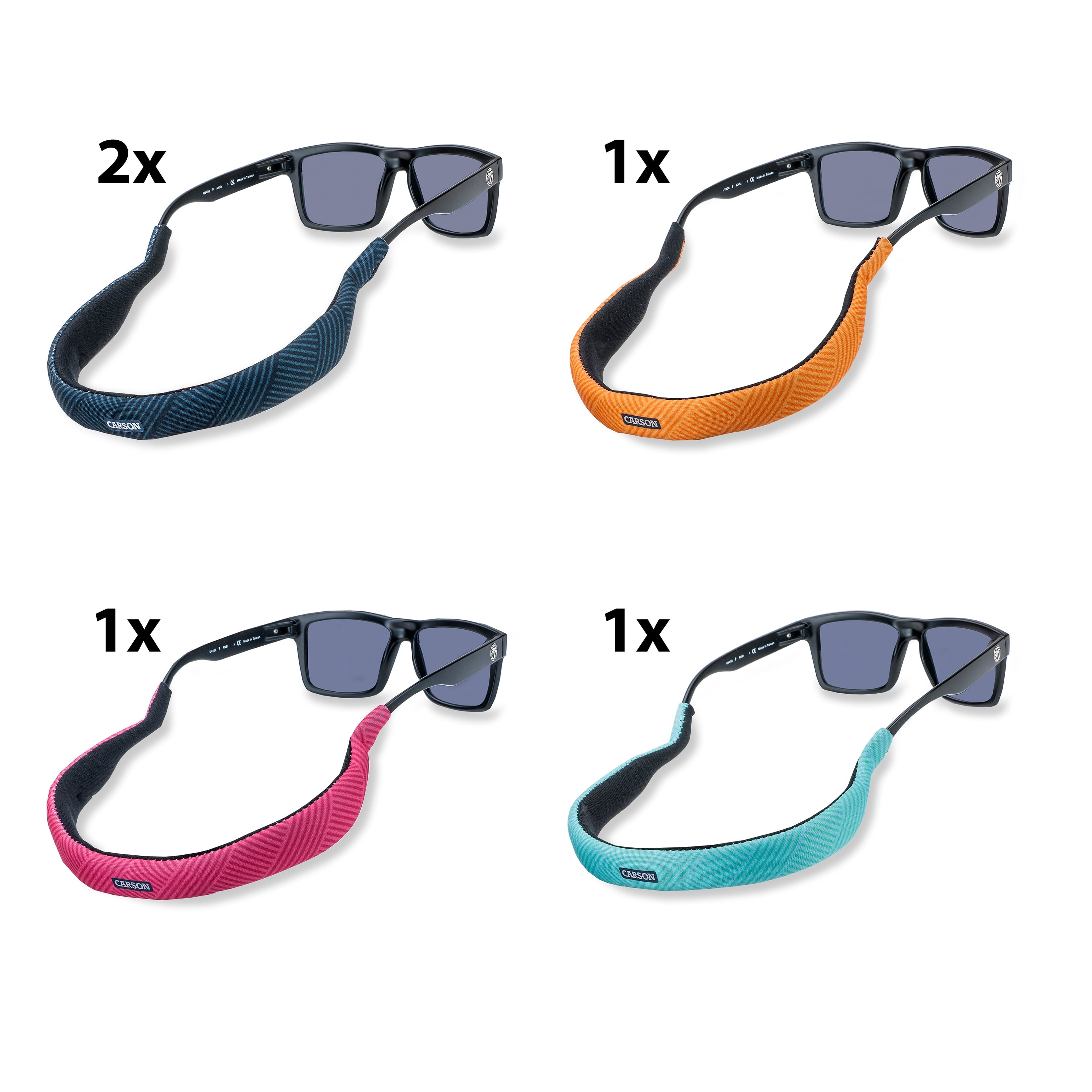 Carson Floating Eyewear Retainer, Assorted Neoprene Foam-Core Water ...