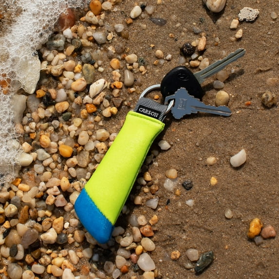 Carson Floating Keychain, Assorted Neoprene Foam-Core Water Sports Accessories High Visibility Neoprene Keychains