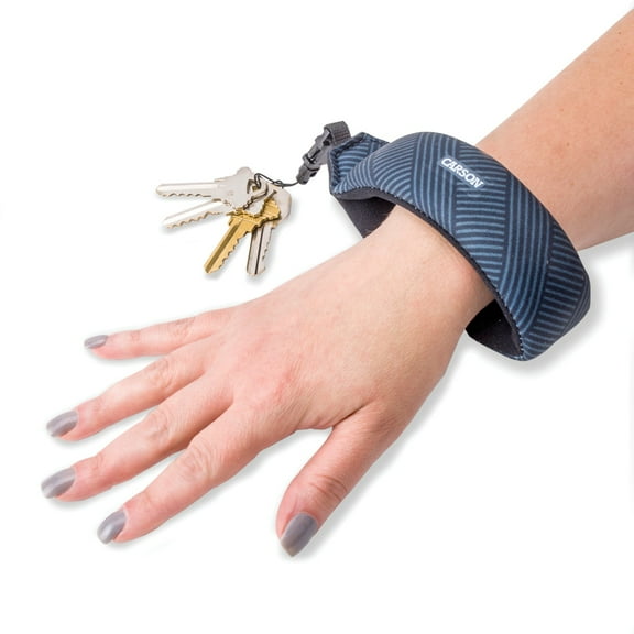 Carson Floating Wrist Strap, Graphite Neoprene Foam-Core Water Sports Accessories Wrist Strap For Keys or Valuables