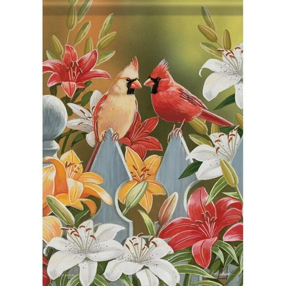 Carson Garden Flag - Cardinal Pair