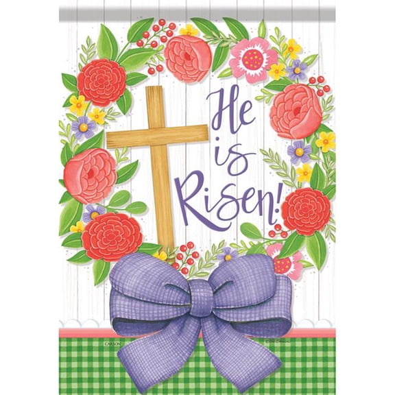 Carson Garden Flag - He is Risen
