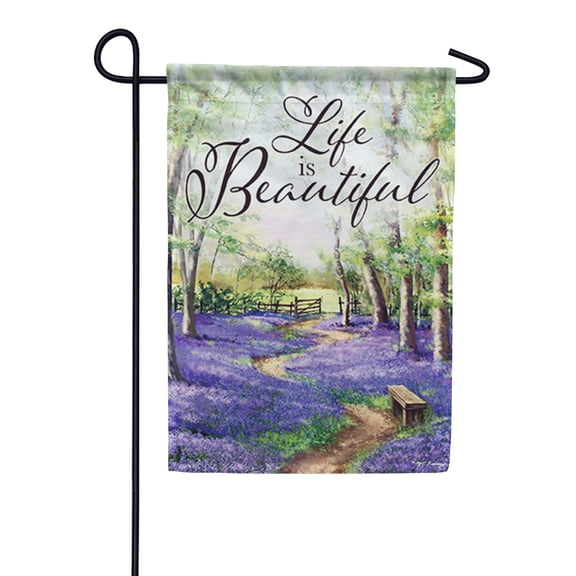 Carson Garden Flag - Life is Beautiful