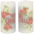 thumbnail image 1 of Carson Home 189539 Candle - Flameless - LED Flicker Wick - Merry Christmas with Timer - 6 x 3 in., 1 of 1