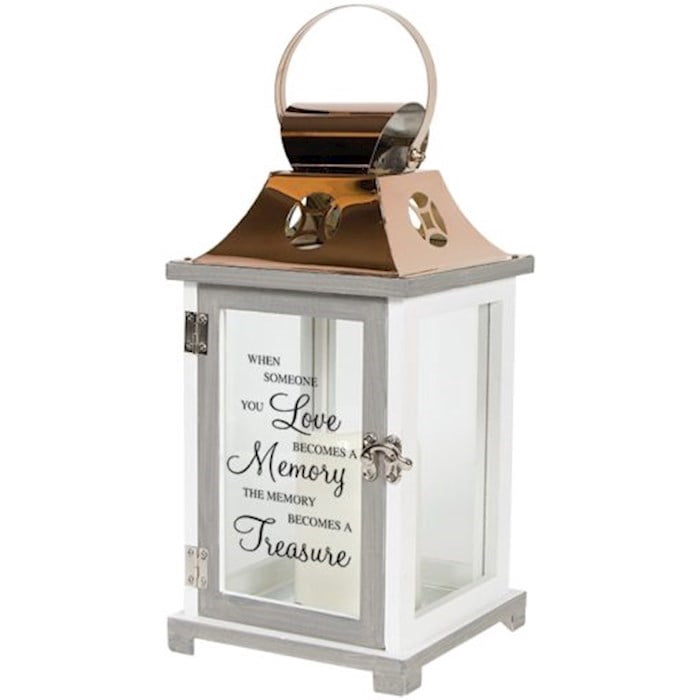 Carson Home A Memory Becomes a Treasure Flameless Candles Copper Lantern