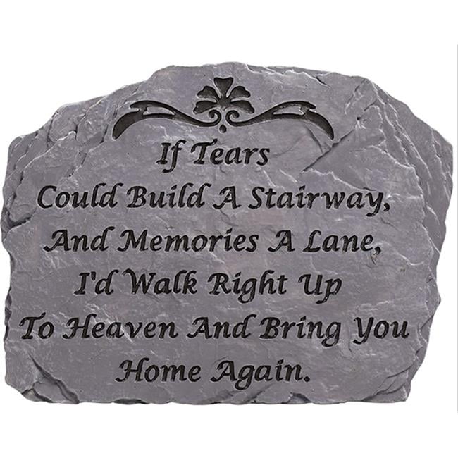 Carson Home Accents 10.5 x 8 in. Tears Garden Stone, Slate