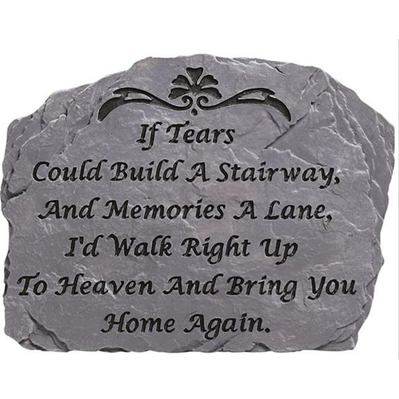 Carson Home Accents 10.5 x 8 in. Tears Garden Stone, Slate