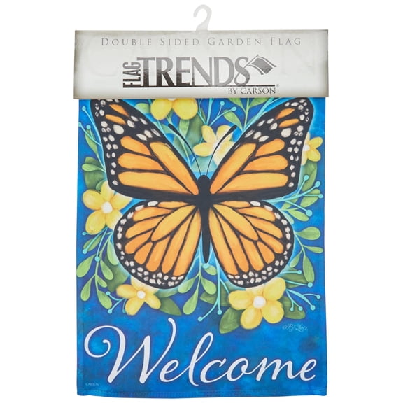 Carson Home Accents Flag-Garden-Dura Soft-Monarch Morning (12.5" x 18")