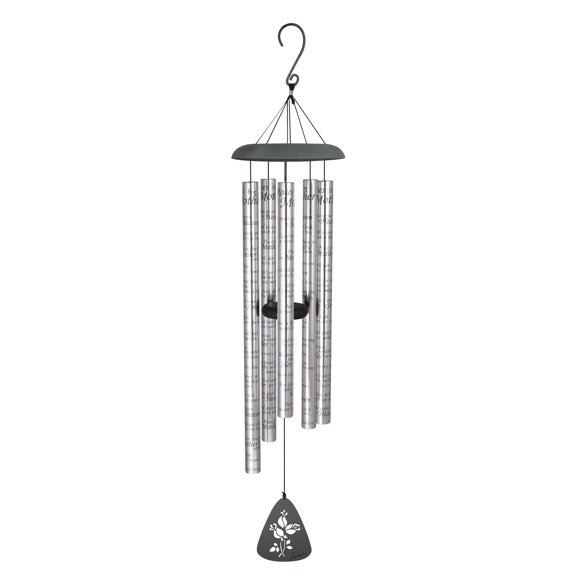 Carson Home Accents 44 Inch Roses for Mother Sonnet Outdoor Metal Wind Chime