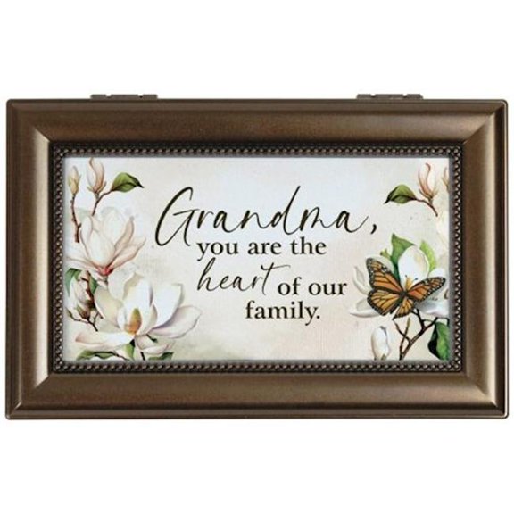Carson Home Accents 479525 Music Box - Grandma, You Are The Heart & Everything Is Beautiful - 6 x 4 x 2.5 in. - No.19233