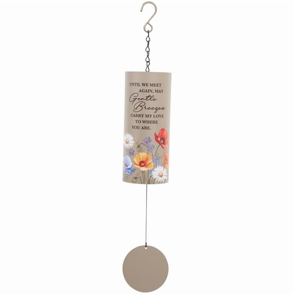 Carson Gentle Breezes Cylinder Sonnet Windchime, 18" L, Brown