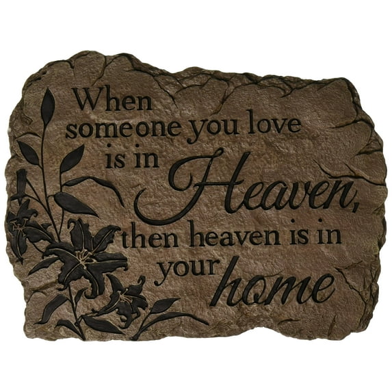 Carson Home Accents Garden Stone, Heaven Home, 11.25-Inch by 9-Inch