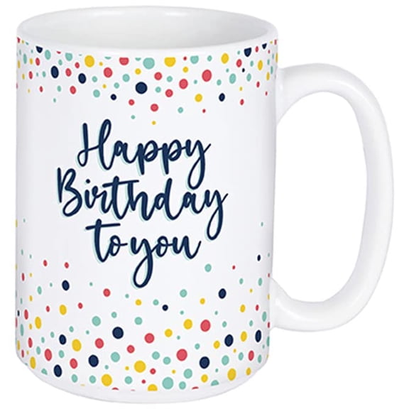 Carson Home Accents Happy Birthday Boxed Mug, 15 Oz, Ceramic