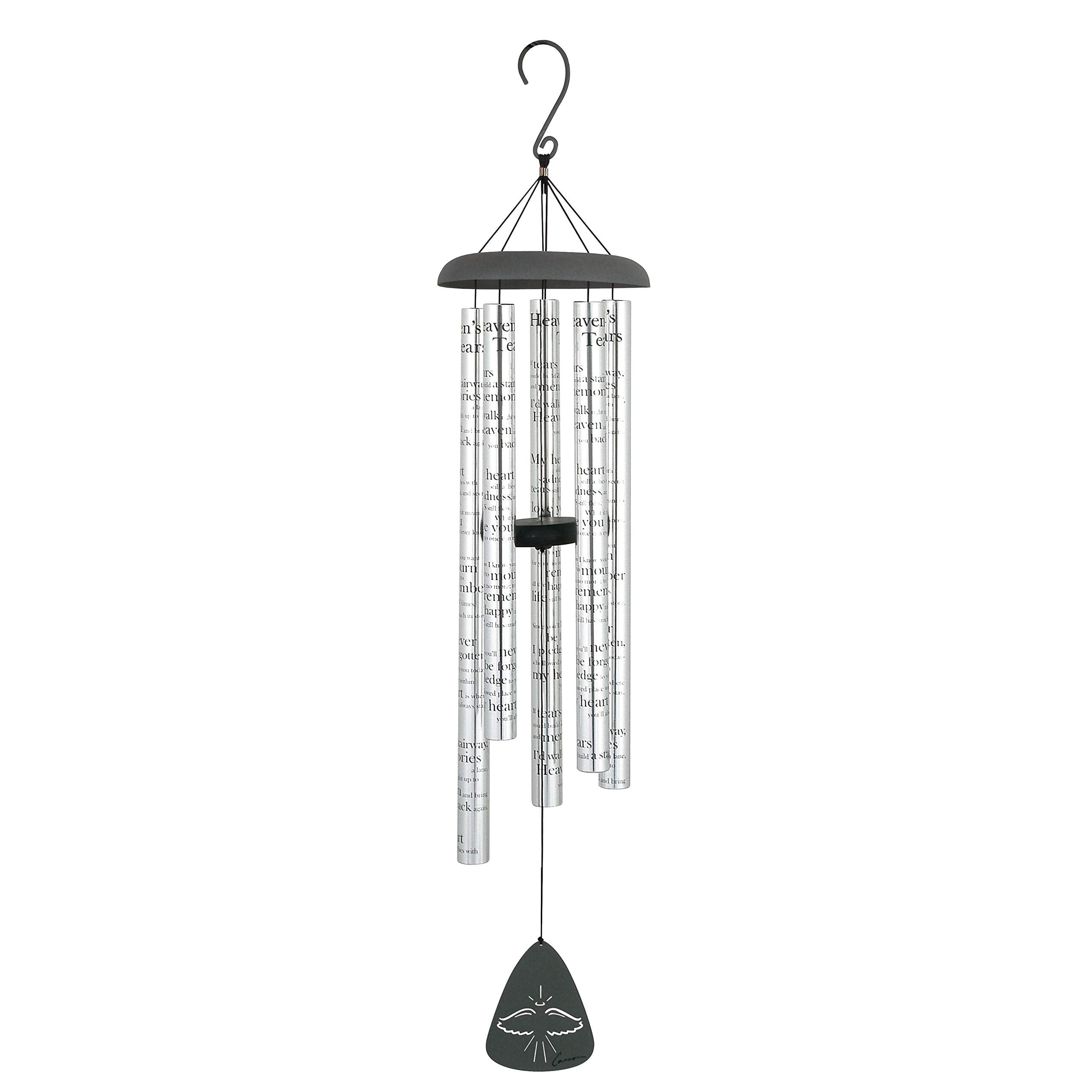 Heaven's Tears 44-Inch Silver Aluminum Wind Chime