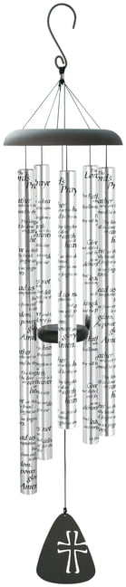 Silver Aluminum 44" Outdoor Memorial Wind Chimes