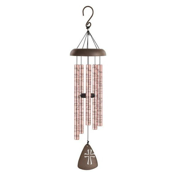 Carson Wind Chime-Sonnet-Lord's Prayer-Rose Gold (30")
