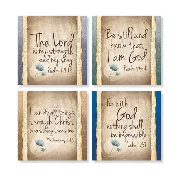 Carson Home Accents Set of 4 Stoneware Coasters – “Have Faith” Inspirational House Design