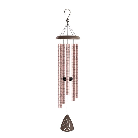 Carson Home Accents Signature Sonnet Always Near Wind Chime, 44 inch, Rose Gold