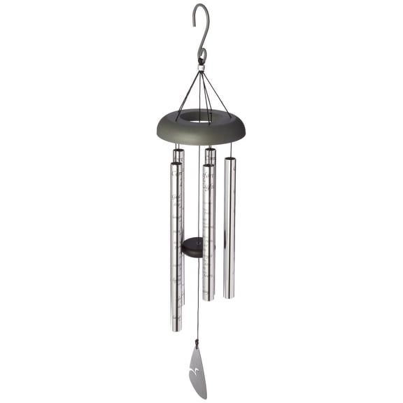 Carson Home Accents 30" Sonnet Wind Chime – “Comfort and Light” Inspirational Outdoor Decor