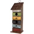 thumbnail image 1 of Carson Home Accents Vintage Tall Distressed Black Wood Birdhouse, 14.25-Inch, 1 of 1