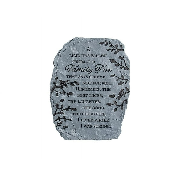Carson Home Family Tree Garden Stone, 10.5-inch Height